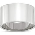 thumbnail image 1 of 10K White Gold 10Kw 12mm Ltw Flat Band Size 4.5 Made In United States 1wfll120-4.5, 1 of 5