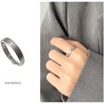thumbnail image 4 of Precioso gato para él y para ella anillos de plata de ley S925 ajustable aniversario promesa anillo de boda sin fin amor dedo joyería para mujeres hombres, 4 of 5