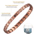 thumbnail image 2 of Wollet 99.9% Pure Copper Magnetic Anklets for Men, 2 of 3