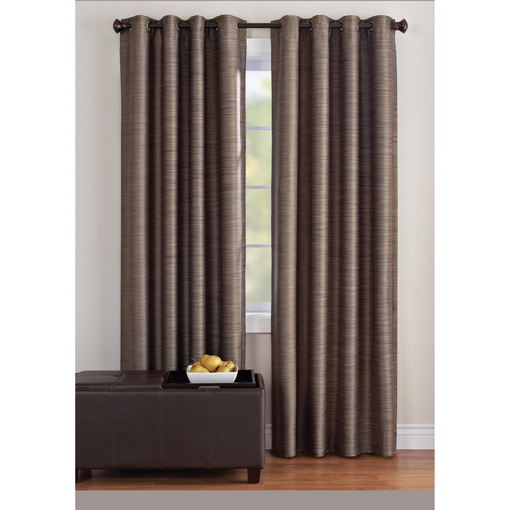 Better Homes And Gardens Strie Stripe Window Curtain Panel Walmartcom Walmartcom