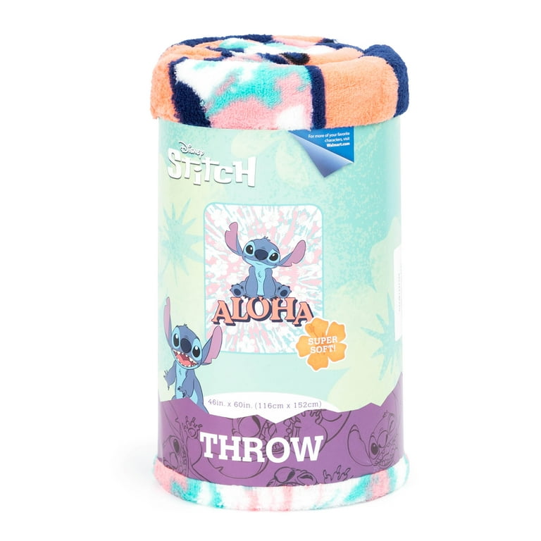 Lilo and Stitch Kids Throw 46 x 60 Microfiber Blue Disney Walmart
