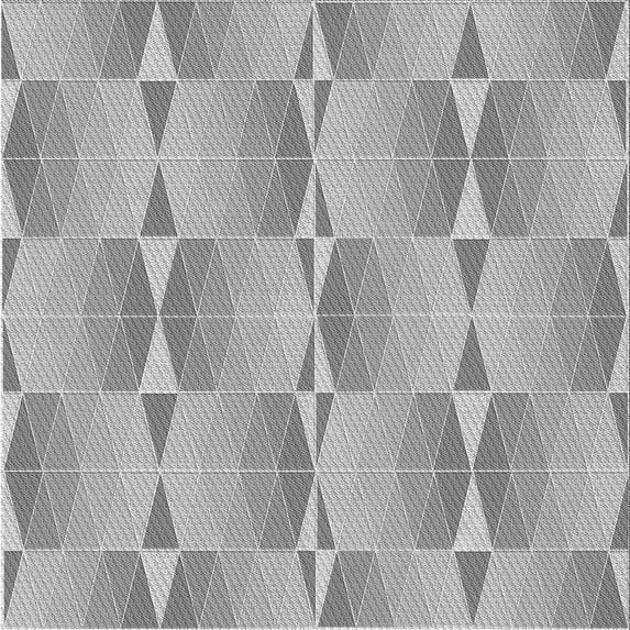 Ahgly Company Machine Washable Indoor Square Transitional Gray Area Rugs, 6' Square