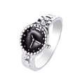 thumbnail image 1 of Fiudx Anillo con Forma de Reloj, Impresionante Alianza de Compromiso con Circonita Cúbica, Accesorio de Boda Atemporal, Elegante Regalo de Aniversario, para Celebraciones Especiales, Joyería para Muj, 1 of 5