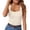 White, variant on Women's Tennis Tanks Modern Ribbed Tank Tops for Summer Slim Fit Sleeveless Knit Casual Basic Tops for Daily Wear Red XXL