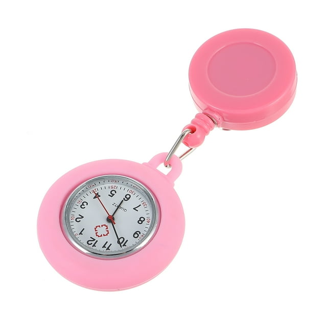 EeaseCA Montres d'Infirmière Unisexes Montre de Soins Infirmiers à Clipser avec Poche Rétractable