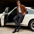 thumbnail image 7 of Bruno Marc Men's Classic Leather Dress Shoes Comfort Oxfords Business Formal Lace Up Shoes, 7 of 7