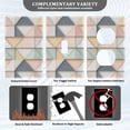 thumbnail image 3 of Yayeee Toggle Light Switch Wall Plate 1-Gang 4.5"x2.7" Home Decorative Outlet Cover, Pink Geometric, 3 of 7