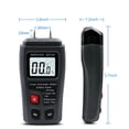 thumbnail image 4 of Digital Wood Moisture Meter Wood Humidity Tester Hygrometer Timber Damp Detector Large LCD Display (Black), 4 of 7