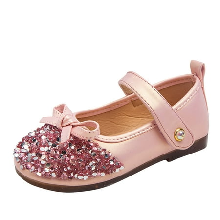 

Girls Dress Shoes Summer Children Toddler Baby Girls Bowknot Bling Sandals Shoes Slippers