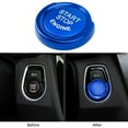 thumbnail image 6 of Blue Aluminum Keyless Engine Push Start Button w/Surrounding Ring Trim For BMW, 6 of 10