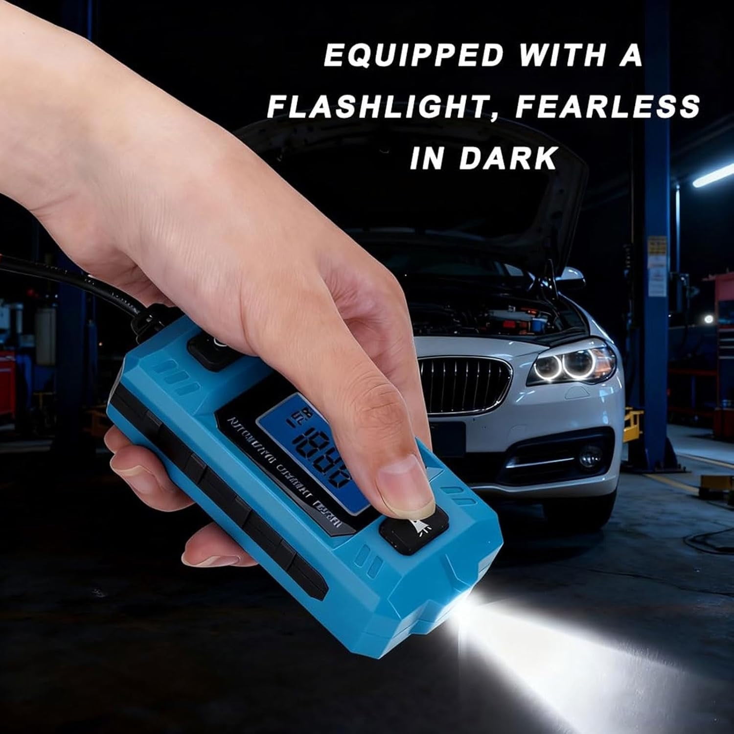 Automotive Circuit Tester, Relay Tester 48V Car Relay Tester, High-Precision Current Tester, 20A 48V Car Relay Fuse Blade Checker with LED Display & Front Light, Circuit Breaker Finder Tool