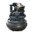 thumbnail image 4 of Abbracc Indoor Waterfall Illuminated Home Deck Housewarming Office Tabletop F, 4 of 9