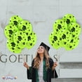 thumbnail image 6 of PMU 25 Pcs Graduation Balloons PartyTex 11 inch Premium Lime Green with All-Over Print Black Grad Caps-Confetti and Streamers Graduation Party Decorations, 6 of 7