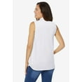thumbnail image 2 of Woman Within Plus Size Perfect Sleeveless Shirt, 2 of 4