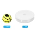 thumbnail image 3 of Uxcell 10mm Sports Ball Beads Acrylic Basketball Beads with 4.4 Yard Elastic Rope Yellow 120 Pack, 3 of 6