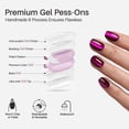 thumbnail image 3 of SHANGMENG Soft Gel Press on Nails Short Square Purple Cat Eye Press on Nails, Naturally Stick on Nails in 32PCS Reusable Fake Nails Kit with Glue,Amethyst, 3 of 9