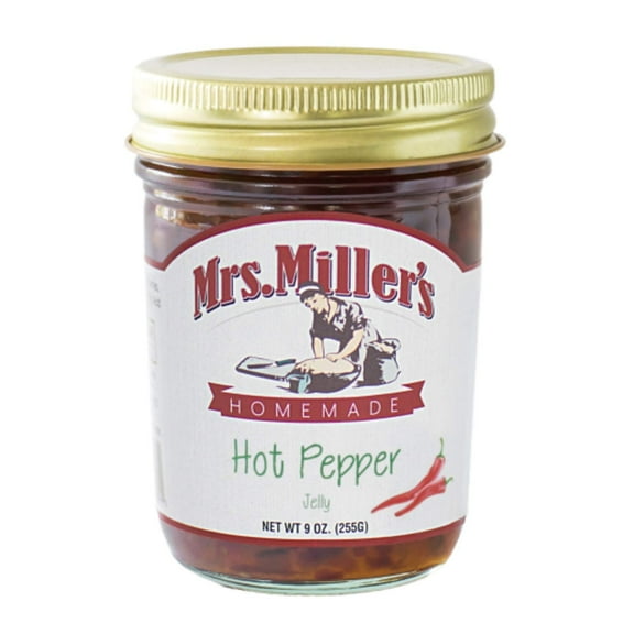 Mrs. Miller's Hot Pepper Jelly, 9 OZ Pack - 6