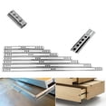 thumbnail image 6 of tooloflife 2 Ball Bearing Drawer Slides Cold-Rolled Steel 2 Folds Full Extension for Filing Cabinets Desk, 6 of 6