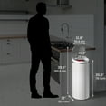 thumbnail image 6 of iTouchless Round Sensor Trash Can, with Deodorizing Feature, 13 Gallon, Pearl White, Stainless Steel, 6 of 6