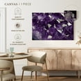 thumbnail image 5 of Elephant Stock Purple Amethyst Crystal Wall Art - Horizontal Canvas Wall Art - Living Room Wall Decor - Nature Canvas - Gray And Purple Decor - 30" x 20", 5 of 8