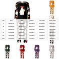 thumbnail image 4 of Kakishop Halloween Women’s Matching Family Sleepwear Long Sleeve Top and Pants Pajama Set 2 Piece, S, 4 of 7