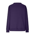 thumbnail image 6 of Oversized Sweatshirt Women Casual Loose Pullover Drop Shoulder Long Sleeve Sweatshirts Y2k Tops Warm Pullovers Baggy Fleece Tops Fall Winter Sweatshirts with Pocket #21 Purple XXL, 6 of 7