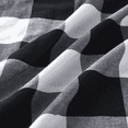 thumbnail image 4 of 1997 - Plaid Pillow Cases, 100% Washed Cotton, Buffalo Check Gingham Checkered Farmhouse, Set of 2 Pillowcases Pillow Shams Covers, Black White, Standard Size 20x26 Inches, 4 of 5