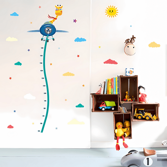 Vinil Autoadherible Regla Estatura Medir Niños Niñas H&Jess Vinil Decorativo