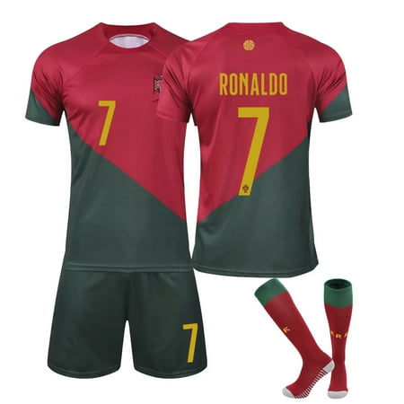 LuoHeng 2022 World Cup Portugal home jersey No.7 Ronaldo jersey (170 ...