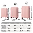 thumbnail image 2 of 20/24/28 Inch ABS Luggage in White with 360° Spinner Wheels, Cup Holder & USB Port for Travelers, 2 of 12