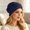 Navy, variant on Women's Mercerized Cotton Turban Hat Two Flower Knots Stretchy Soft Slouchy Head Wrap Chemo Sleep Cap Gift for Women Navy One Size