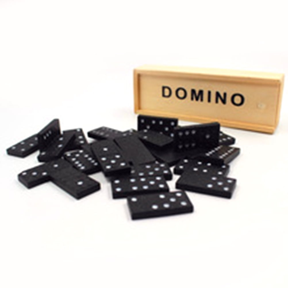 Paper Domino Box Toy Game Set/28Pcs Travel Dominoes Ideal For Children Kids 