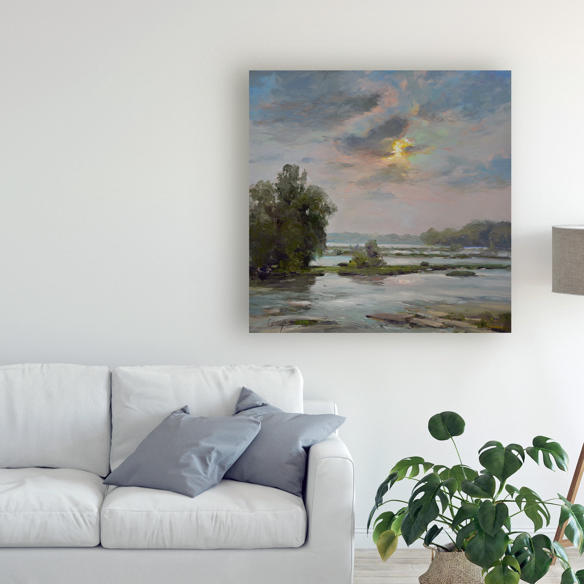 Trademark Fine Art 'James River from Belle Isle II' Canvas Art by Chuck Larivey
