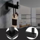 thumbnail image 3 of Soporte para inodoro montado en la pared estante ropa sombrero colgador baño cocina decoración de inodoro, 3 of 8