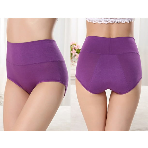 3Pcs Menstrual Period Panties Women Underwear Heath Cotton Mid