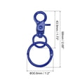 thumbnail image 2 of Cierres giratorios Unique Bargains Gancho de seguridad 44mm Azul Zafiro 4uds, 2 of 7