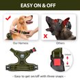 thumbnail image 4 of PoyPet Reflective Dog Harness No Pull Dog Vest Harness With Handle,No Choke Adjustable Soft Padded Pet Vest for Small to Large Dogs,Green M, 4 of 9
