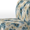 thumbnail image 4 of Designart "Floral Escape In Blues I" Blue Floral Upholstered Accent Chair - Cottage Arm Chair For Bedroom, 4 of 7