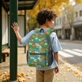 thumbnail image 6 of Dinosaur and Tree Green Pattern 17" School Backpacks for Teens,Waterproof Oxford Fabric,S-Shape Padded Straps for School,Travel,Hiking,Camping, 6 of 6