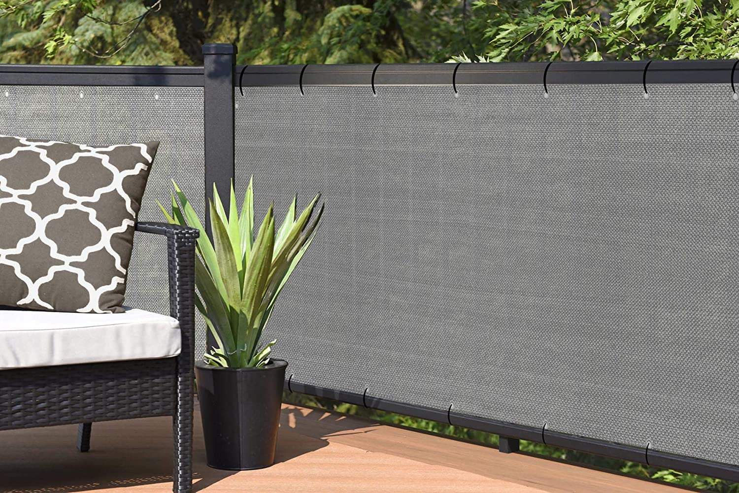 Alion Home Elegant Privacy Screen for Backyard Fence, Pool, Deck, Patio