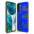 thumbnail image 3 of MUNDAZE Motorola One 5G Shockproof Clear Hybrid Protective Phone Case Blue Clear Funny Text Quote That's Cap Cover, 3 of 6