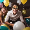 thumbnail image 3 of FESTFENDS Novel Design New Year Glasses Golden AC Photo Props 1Pcs Back to School, 3 of 8