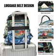 thumbnail image 3 of FORMRS Mini Backpack Purse for Women Quilted Travel Daypack Casual Shoulder Bag, Red Goldfish, 3 of 7