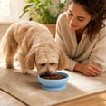 thumbnail image 5 of Rdausd 5.98" Silicone Pet Bowl with Suction Cup, Non-Slip Dog Cat Feeding Bowl, Food Grade Water Bowl for Small Medium Pets, BPA-Free Durable Pet Bowl, Blue, 5 of 5