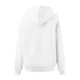 thumbnail image 5 of FASHOFT Oversized Hoodies for Women Trendy Comfy Pullover Hooded Sweatshirt Plain Casual Fall Long Sleeve Tops White S, 5 of 5