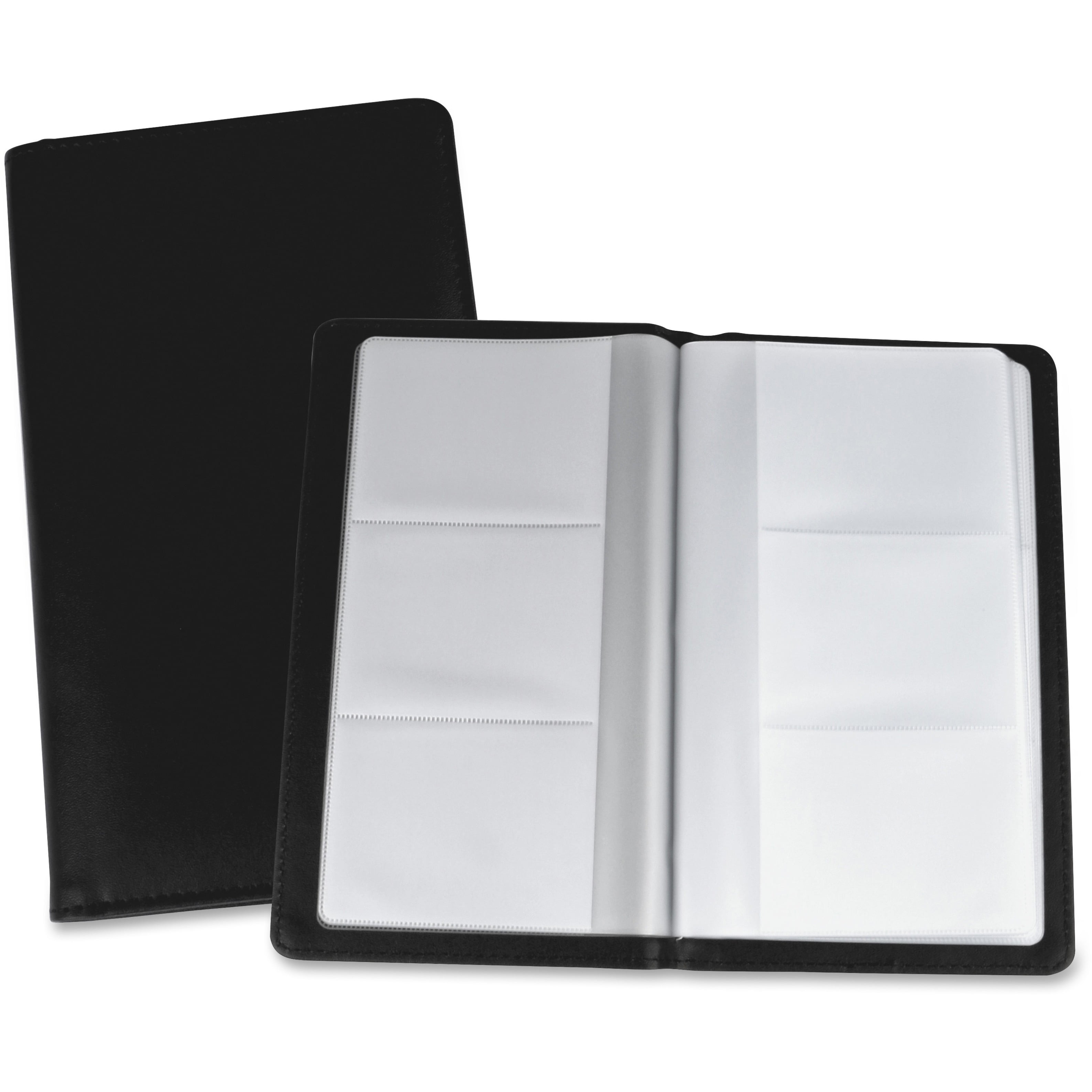 48 Pocket Business Card Holder Black Acrylic Wall Mount Gift Cards Organizer