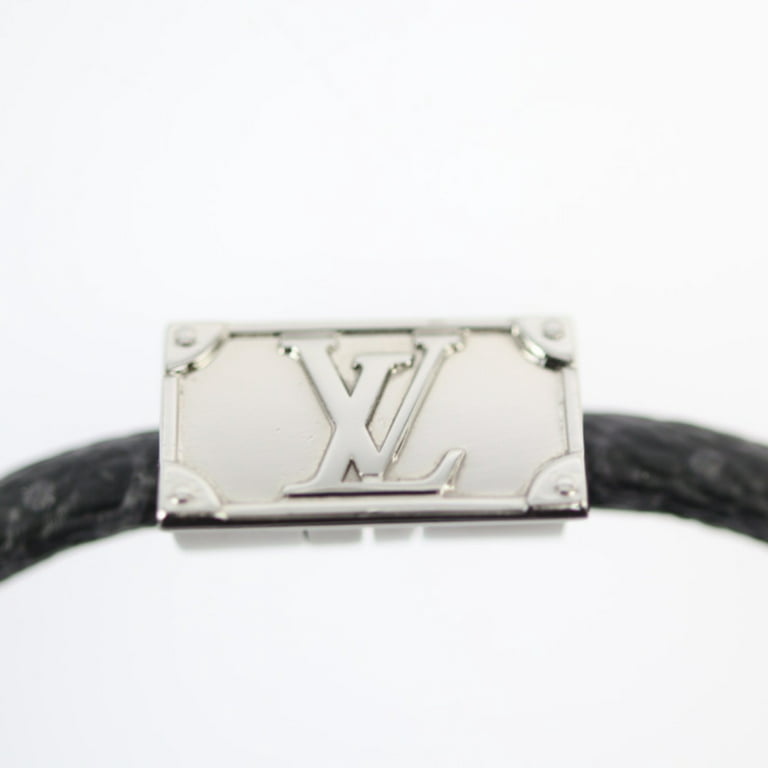Pre-Owned LOUIS VUITTON Louis Vuitton Brasserie Keep It Trunk Bracelet  M8040E Monogram Eclipse Gray Series Silver Metal Fittings (Good)