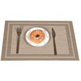 thumbnail image 4 of 6 Pcs Placemat PVC Dining Non-Slip Insulation Plate Pads,Bowl Pad Coasters Table Table Bowl Mats Home Decoration, 4 of 8
