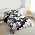 thumbnail image 3 of Homewish Colorful Plaid Grid 2pcs Bedding Comforter Set For Boys Girls,Futuristic Cubes Twin Comforter Sets,Abstract Geometric Breathable Bedding Set,Super Cozy Room Decor,Reversible, 3 of 8