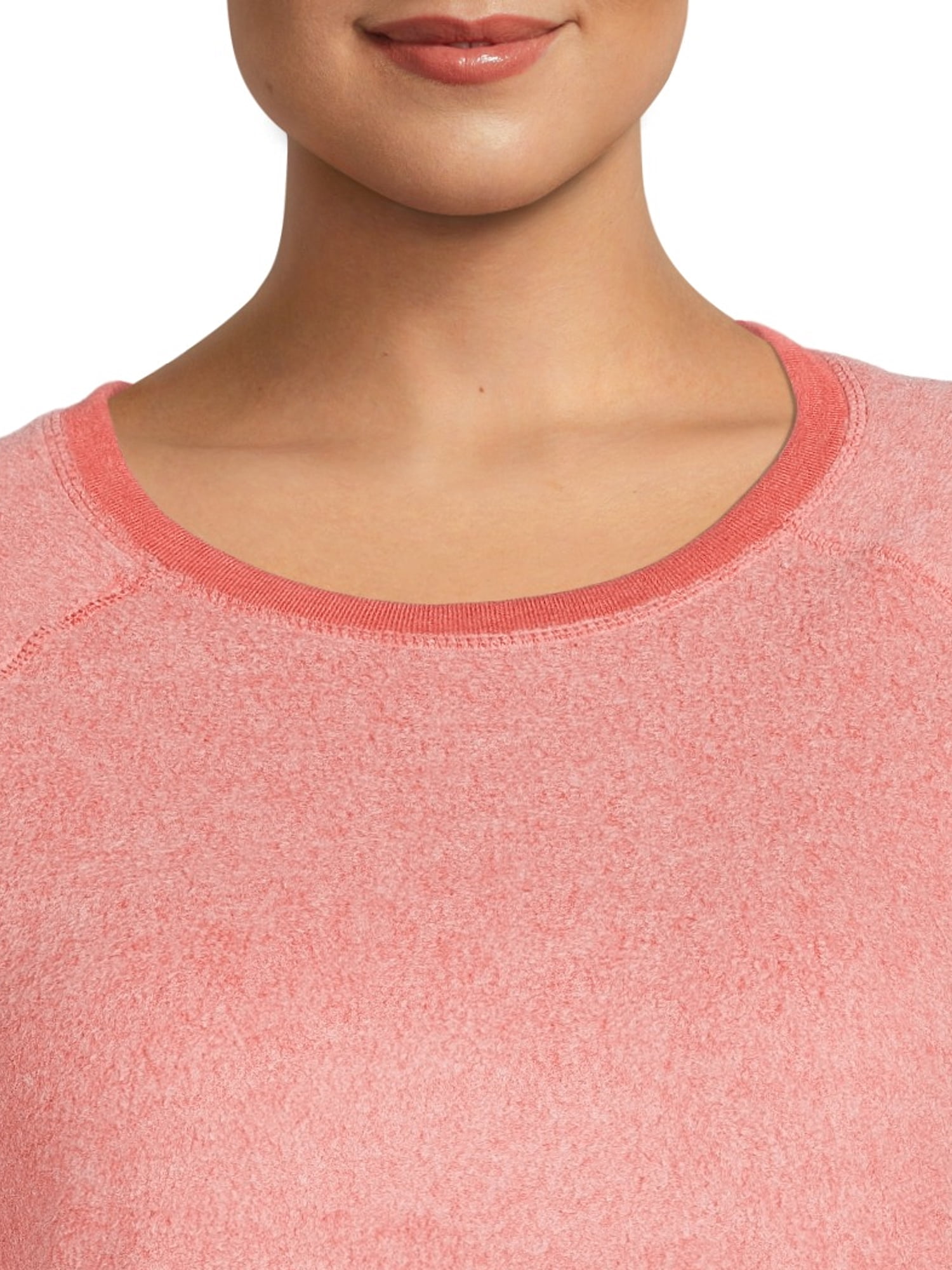 Avia Women's Fleece Pullover Top with Long Sleeves